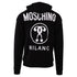 Moschino Double Question Mark Logo Black Hoodie 221ZPA17039028 1555